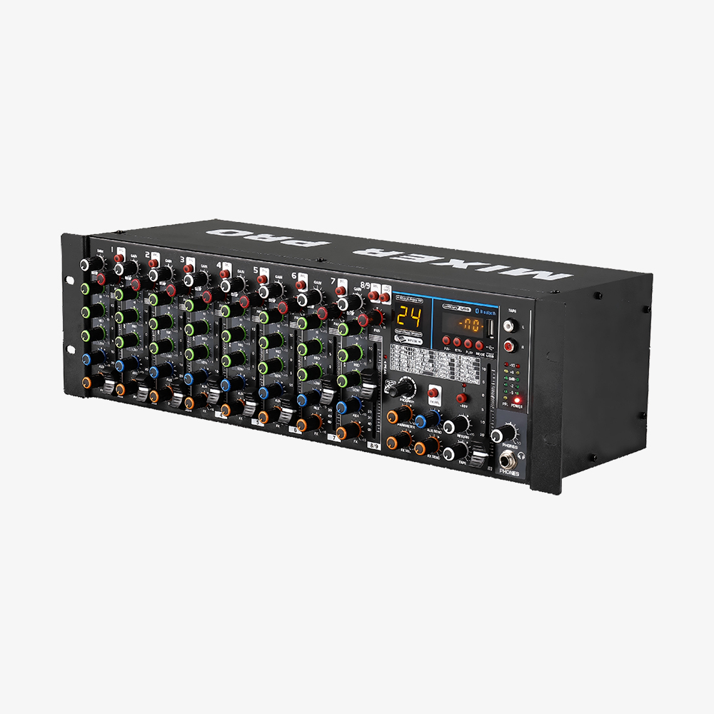 AM09UF  9路模拟调音台(机架式)