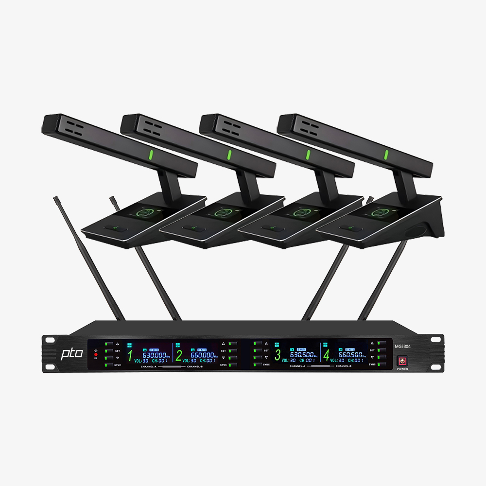 MG5304 无线会议话筒(1拖4)方杆