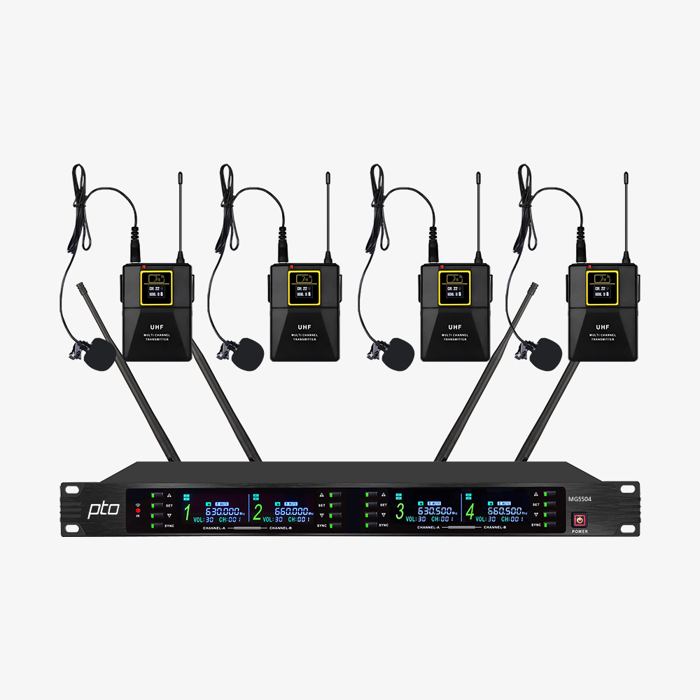 MG5504 无线领夹话筒(1拖4)