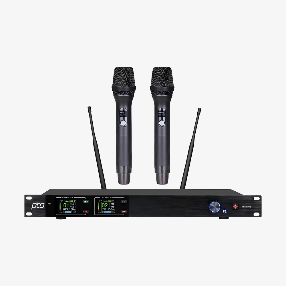 MG6102 无线手持话筒(1拖2)