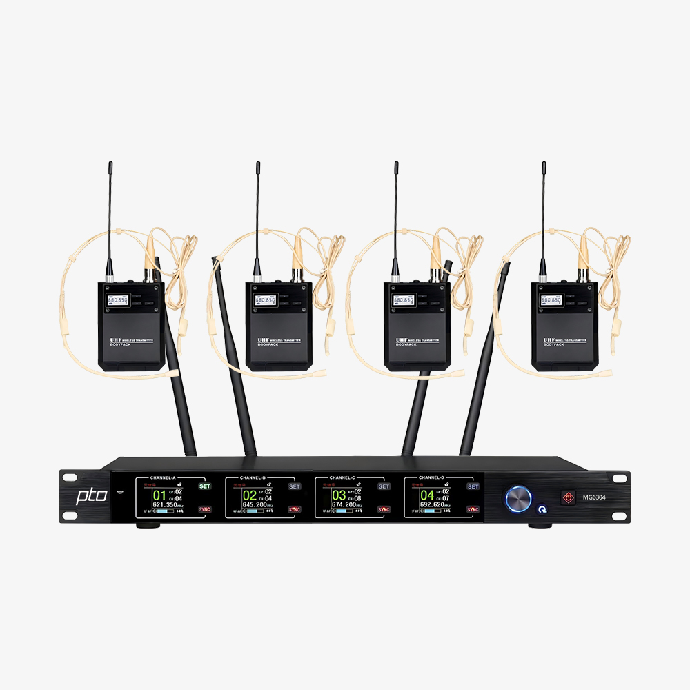 MG6304 无线头戴话筒(1拖4)