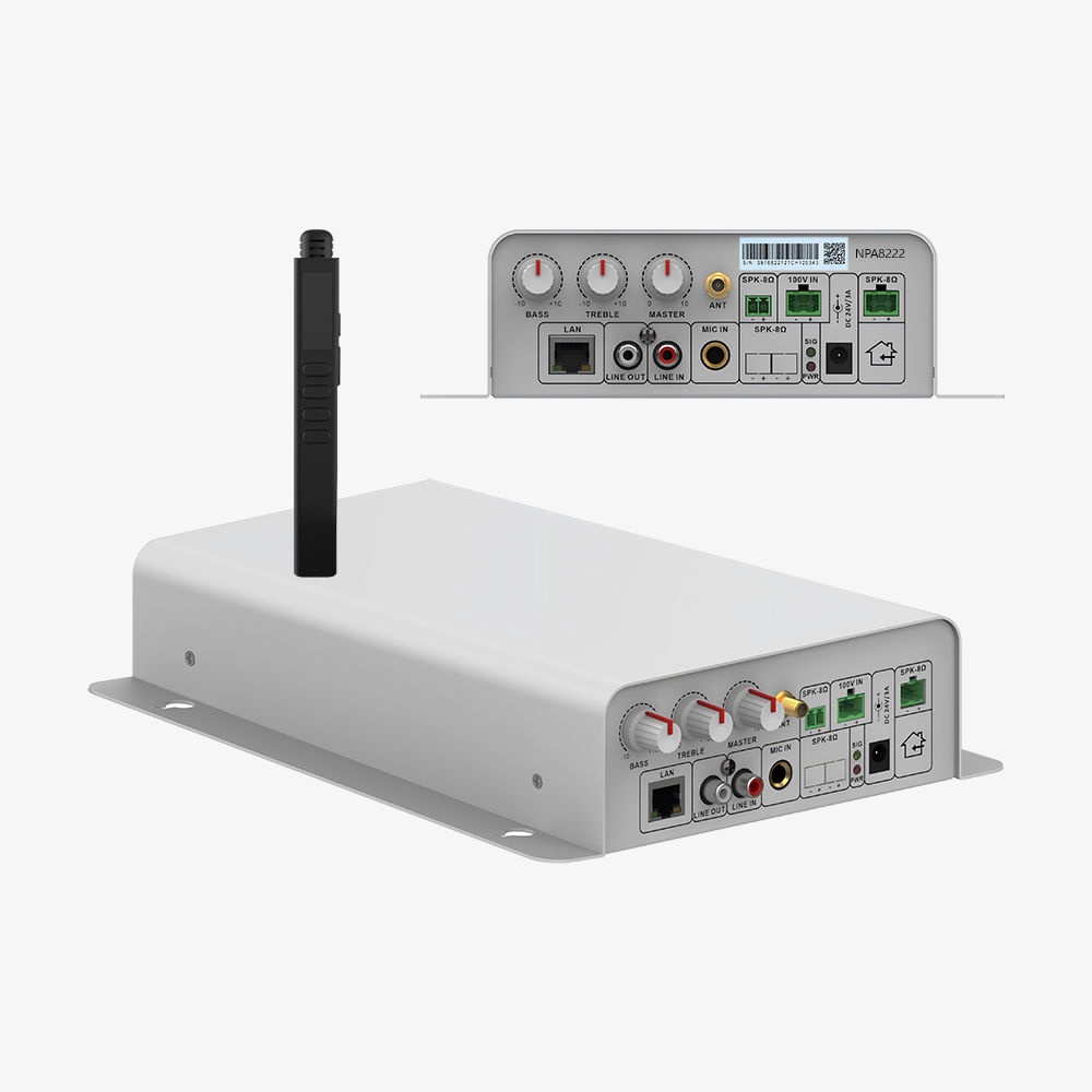 NPA8222 网络壁挂式终端(2×30W)带话筒/带备份